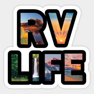 RV Life Camping Adventure Images Sticker